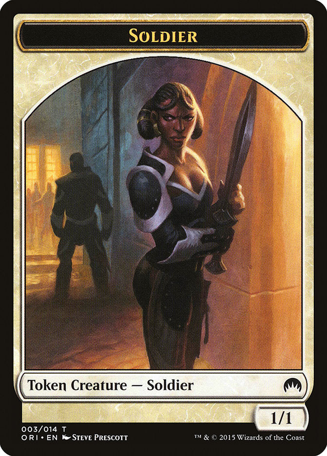 Soldier Token [Magic Origins Tokens] | Impulse Games and Hobbies