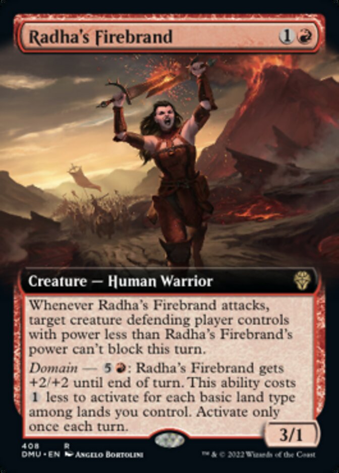 Radha's Firebrand (Extended Art) [Dominaria United] | Impulse Games and Hobbies