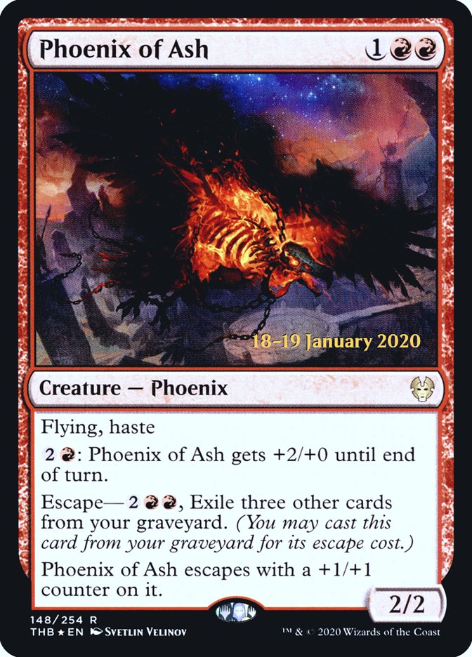 Phoenix of Ash [Theros Beyond Death Prerelease Promos] | Impulse Games and Hobbies