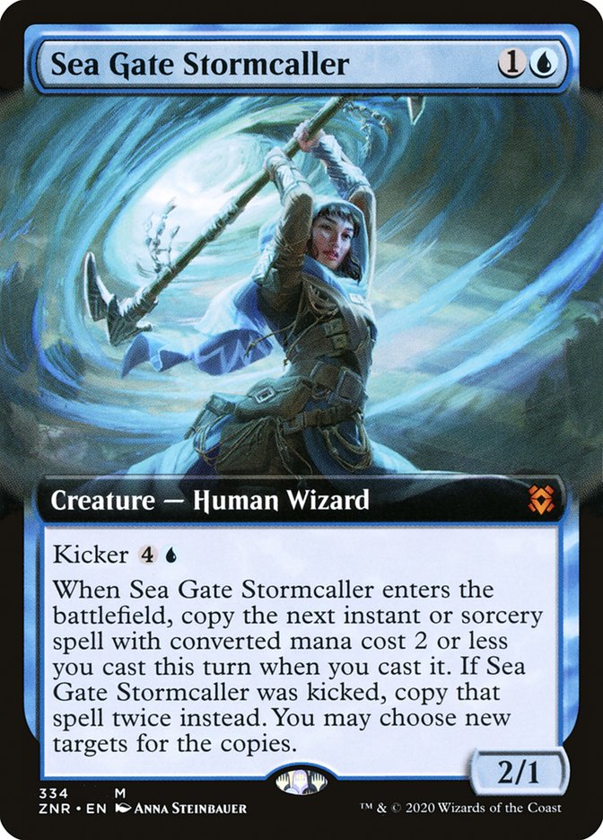 Sea Gate Stormcaller (Extended Art) [Zendikar Rising] | Impulse Games and Hobbies