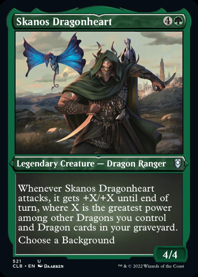 Skanos Dragonheart (Foil Etched) [Commander Legends: Battle for Baldur's Gate] | Impulse Games and Hobbies