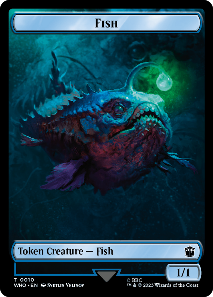 Fish // Beast Double-Sided Token [Doctor Who Tokens] | Impulse Games and Hobbies