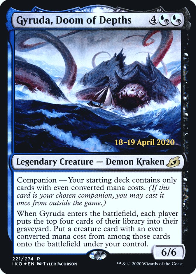 Gyruda, Doom of Depths  [Ikoria: Lair of Behemoths Prerelease Promos] | Impulse Games and Hobbies