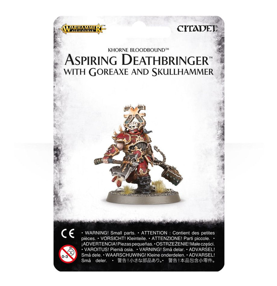 WHAOS Khorne: Aspiring Deathbringer w/ Goreaxe and Skullhammer | Impulse Games and Hobbies