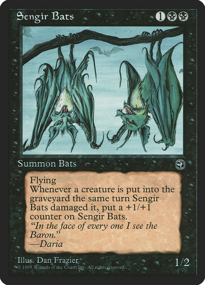 Sengir Bats (Daria Flavor Text) [Homelands] | Impulse Games and Hobbies