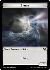 Spirit (9) // Treasure Double-Sided Token [March of the Machine Commander Tokens] | Impulse Games and Hobbies