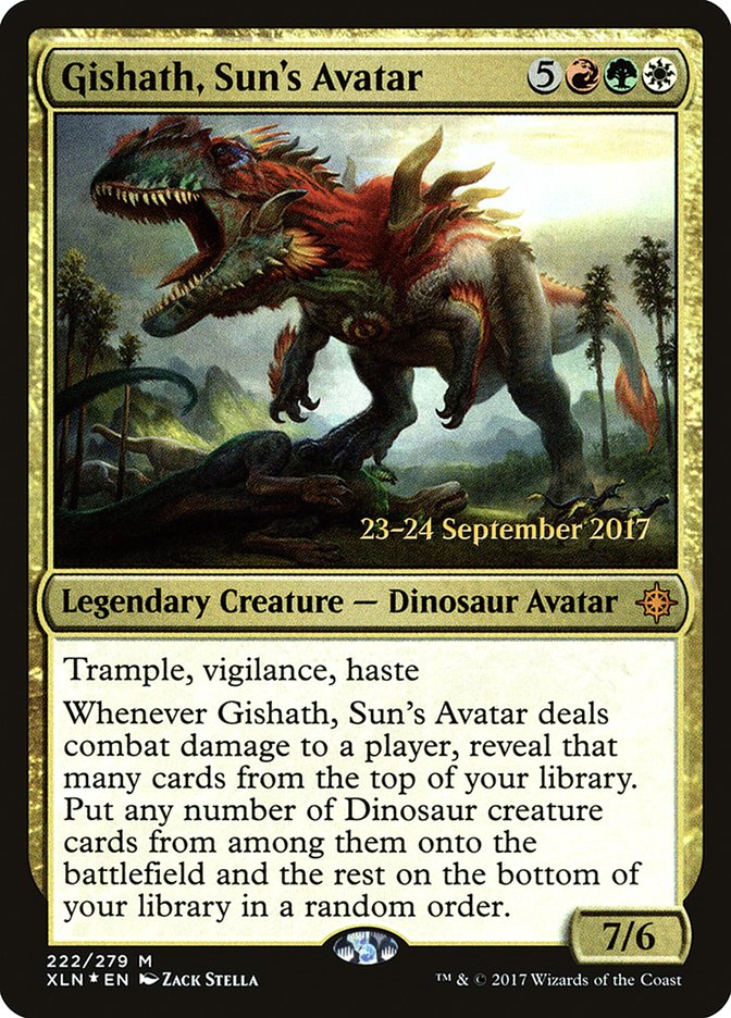 Gishath, Sun's Avatar [Ixalan Prerelease Promos] | Impulse Games and Hobbies