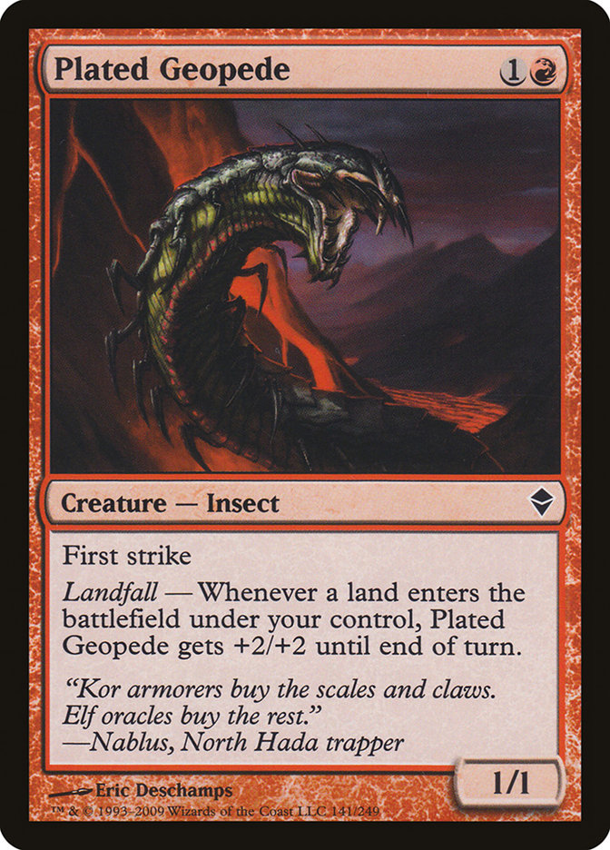 Plated Geopede [Zendikar] | Impulse Games and Hobbies