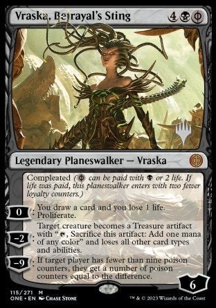 Vraska, Betrayal's Sting (Promo Pack) [Phyrexia: All Will Be One Promos] | Impulse Games and Hobbies