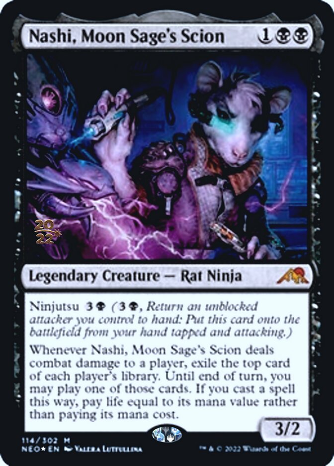 Nashi, Moon Sage's Scion [Kamigawa: Neon Dynasty Prerelease Promos] | Impulse Games and Hobbies