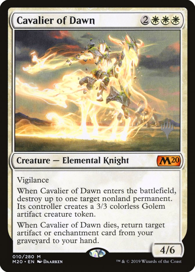 Cavalier of Dawn (Promo Pack) [Core Set 2020 Promos] | Impulse Games and Hobbies