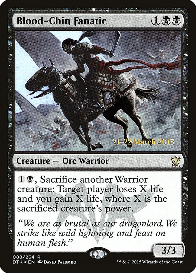 Blood-Chin Fanatic [Dragons of Tarkir Prerelease Promos] | Impulse Games and Hobbies