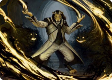 Leonin Lightscribe Art Card [Strixhaven: School of Mages Art Series] | Impulse Games and Hobbies