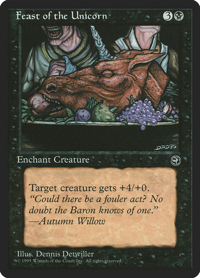 Feast of the Unicorn (Autumn Willow Flavor Text) [Homelands] | Impulse Games and Hobbies