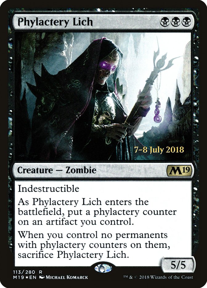 Phylactery Lich [Core Set 2019 Prerelease Promos] | Impulse Games and Hobbies