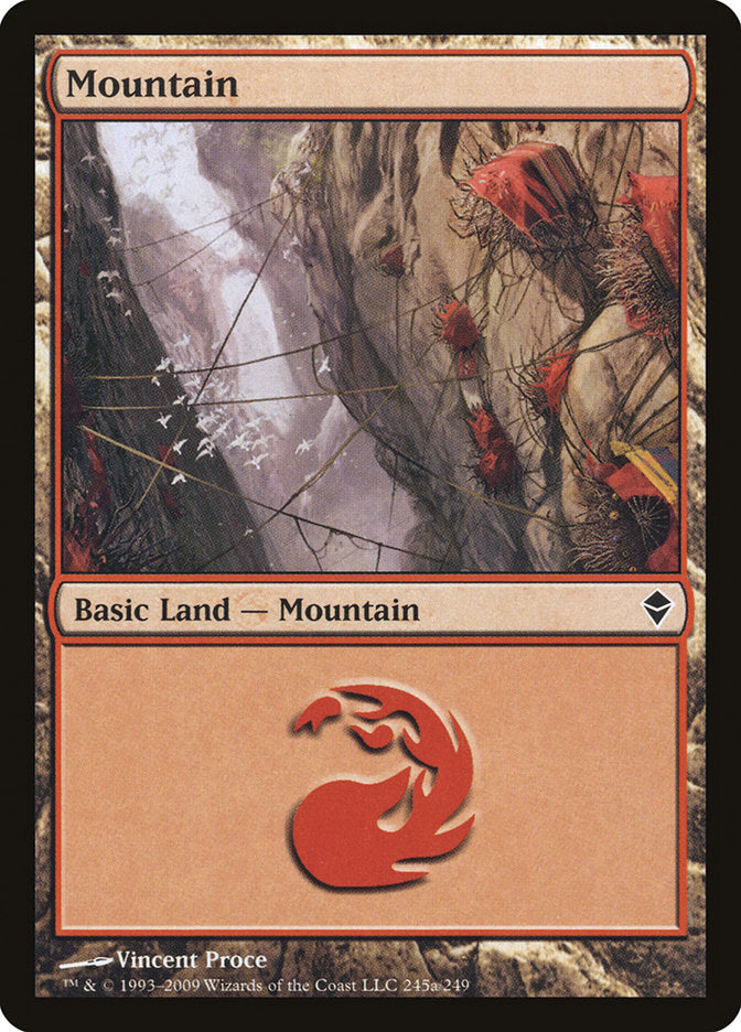 Mountain (245a) [Zendikar] | Impulse Games and Hobbies