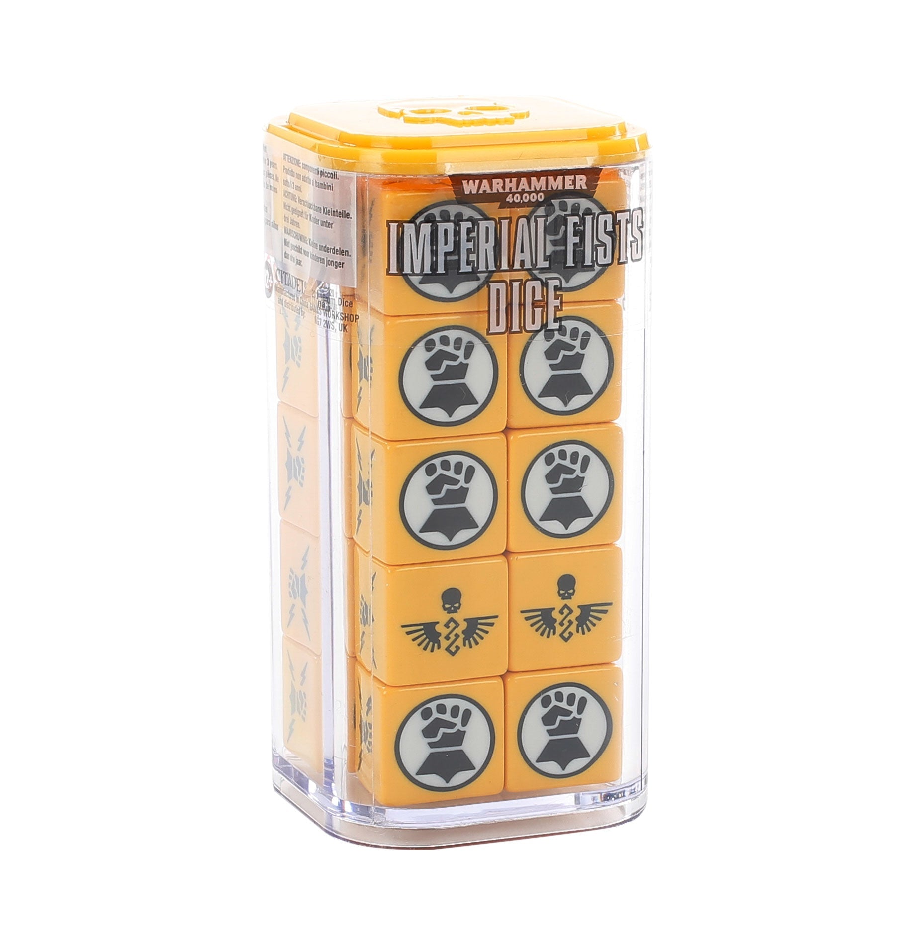 WH40K Imperial Fists Dice | Impulse Games and Hobbies