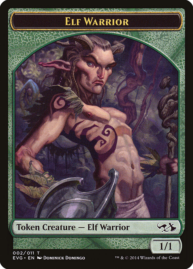 Elf Warrior Token (Elves vs. Goblins) [Duel Decks Anthology Tokens] | Impulse Games and Hobbies