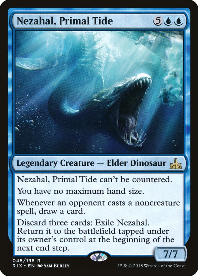 Nezahal, Primal Tide [Rivals of Ixalan] | Impulse Games and Hobbies