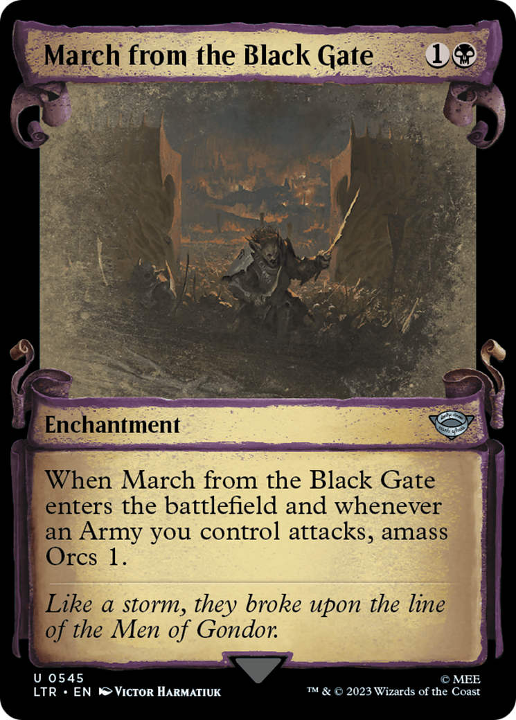 March from the Black Gate [The Lord of the Rings: Tales of Middle-Earth Showcase Scrolls] | Impulse Games and Hobbies