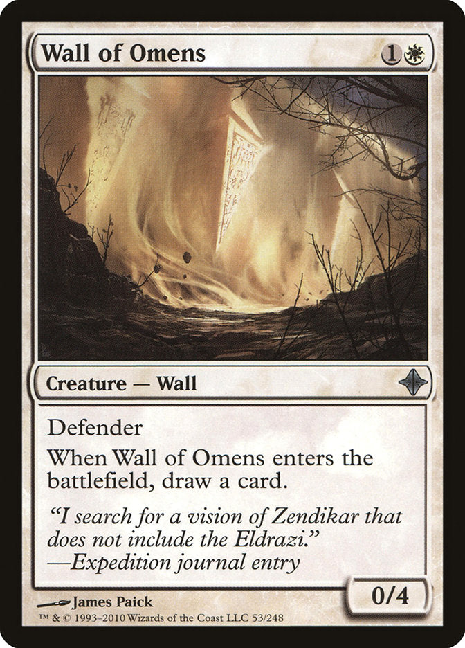 Wall of Omens [Rise of the Eldrazi] | Impulse Games and Hobbies