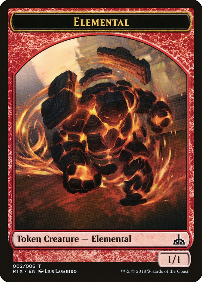 Elemental (002/006) [Rivals of Ixalan Tokens] | Impulse Games and Hobbies
