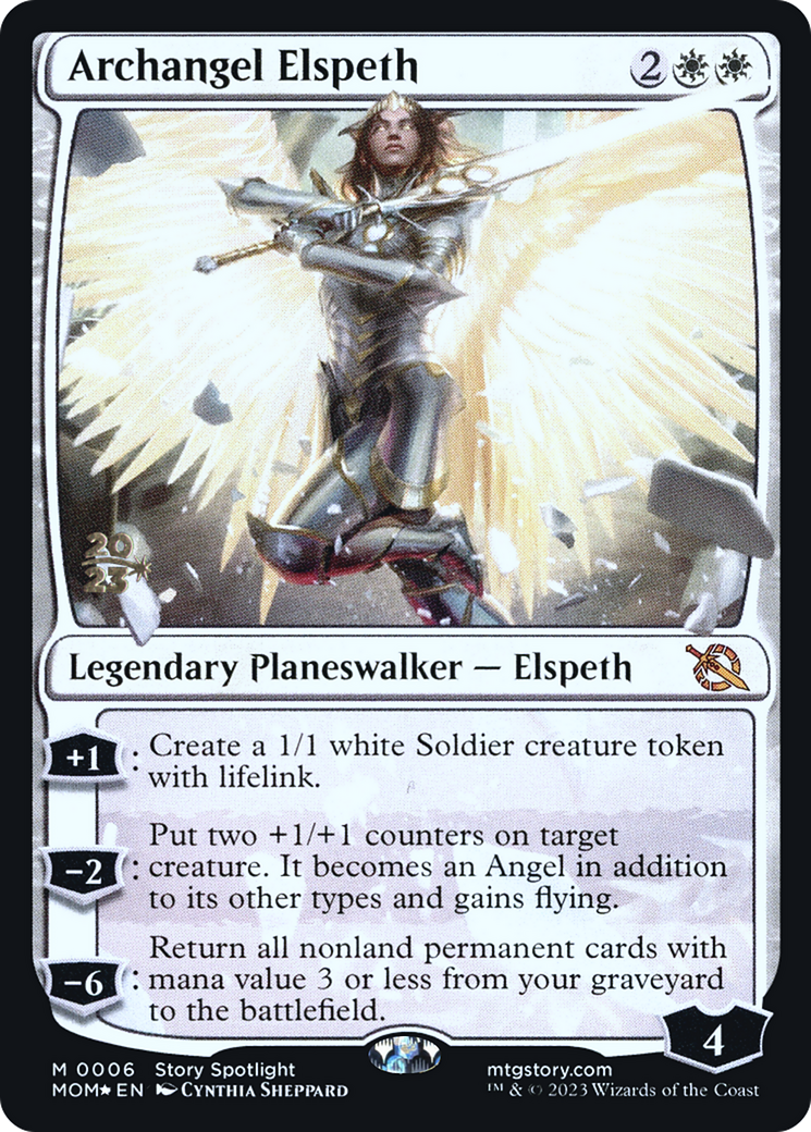 Archangel Elspeth [March of the Machine Prerelease Promos] | Impulse Games and Hobbies
