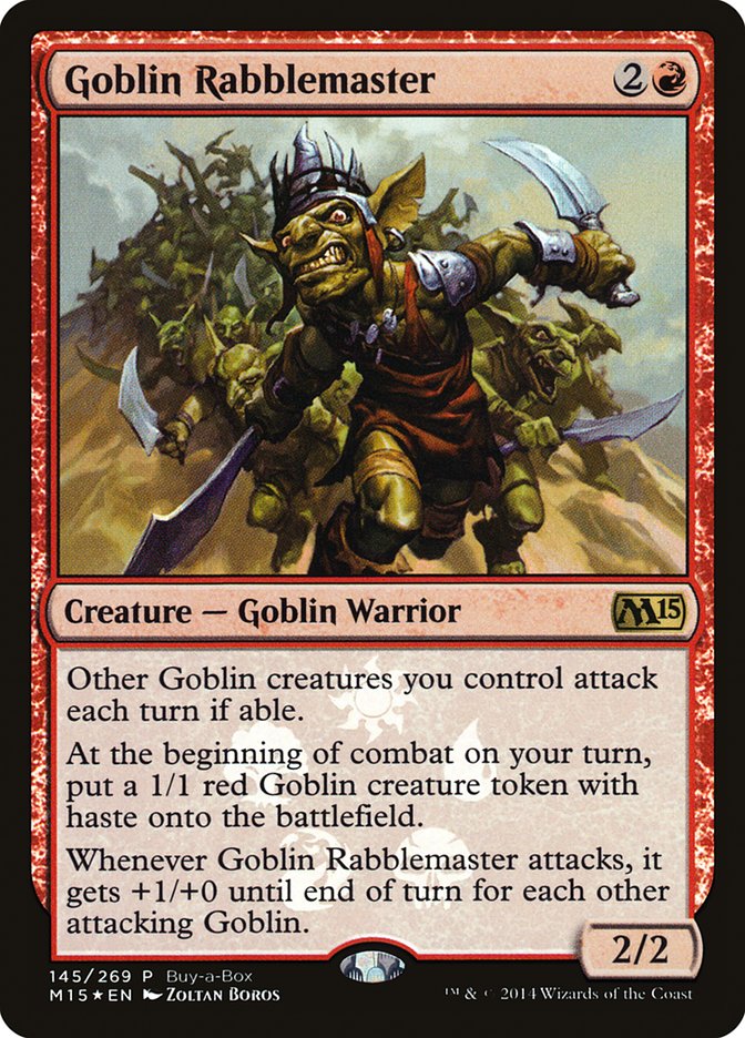 Goblin Rabblemaster (Buy-A-Box) [Magic 2015 Promos] | Impulse Games and Hobbies