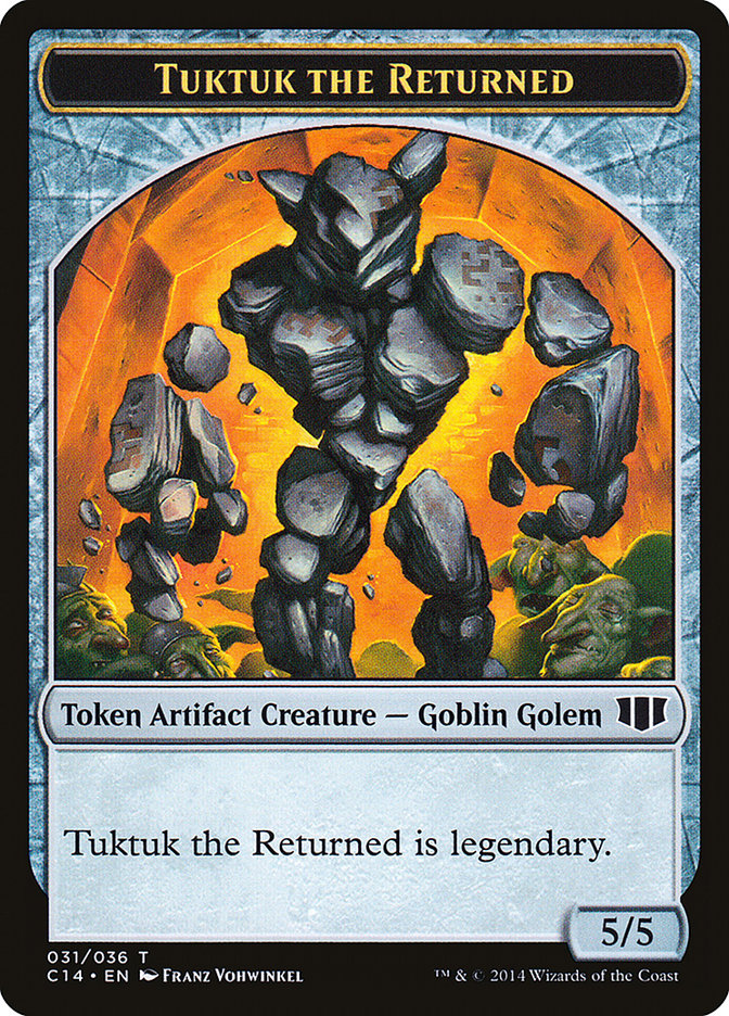 Daretti, Scrap Savant Emblem // Tuktuk the Returned Double-sided Token [Commander 2014 Tokens] | Impulse Games and Hobbies