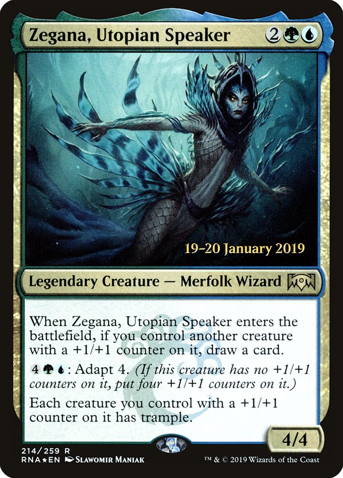 Zegana, Utopian Speaker [Ravnica Allegiance Prerelease Promos] | Impulse Games and Hobbies