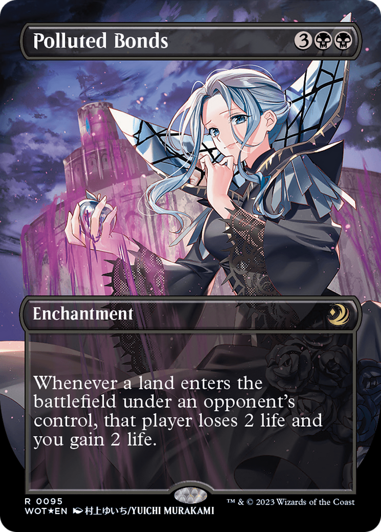Polluted Bonds (Anime Borderless) (Confetti Foil) [Wilds of Eldraine: Enchanting Tales] | Impulse Games and Hobbies