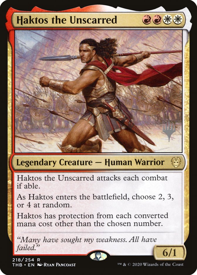 Haktos the Unscarred (Promo Pack) [Theros Beyond Death Promos] | Impulse Games and Hobbies