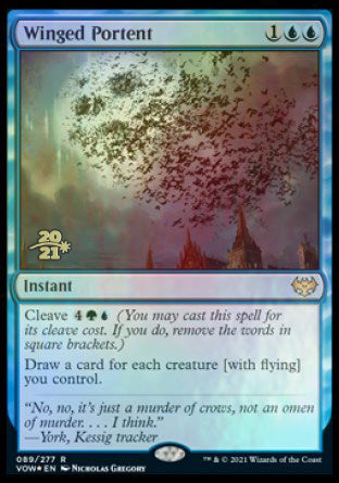 Winged Portent [Innistrad: Crimson Vow Prerelease Promos] | Impulse Games and Hobbies