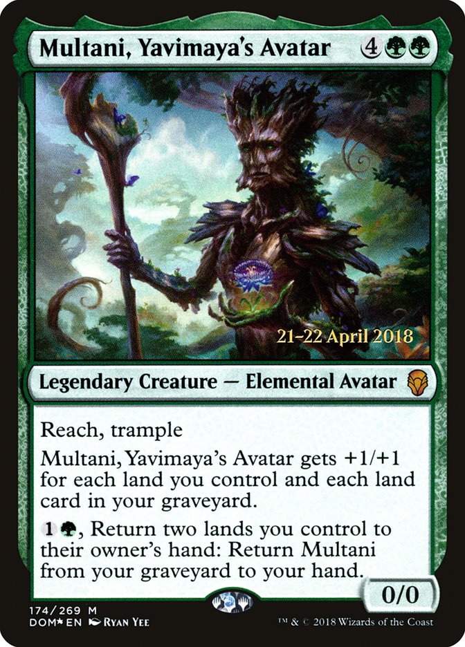 Multani, Yavimaya's Avatar [Dominaria Prerelease Promos] | Impulse Games and Hobbies