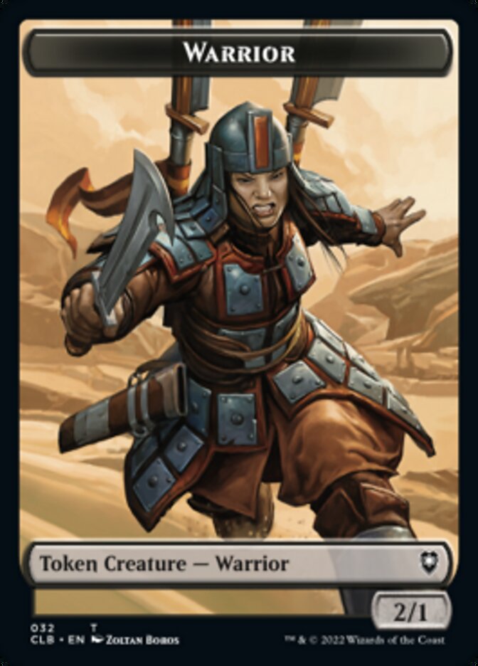 Warrior // Inkling Double-sided Token [Commander Legends: Battle for Baldur's Gate Tokens] | Impulse Games and Hobbies