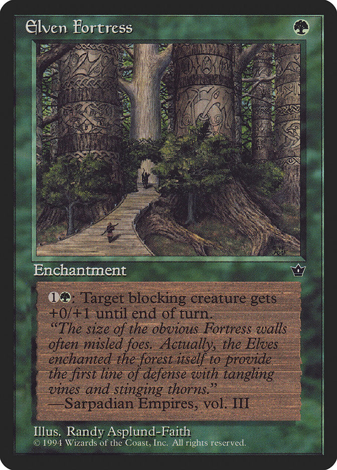 Elven Fortress (Randy Asplund-Faith) [Fallen Empires] | Impulse Games and Hobbies