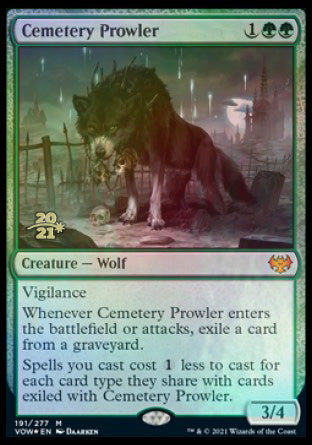 Cemetery Prowler [Innistrad: Crimson Vow Prerelease Promos] | Impulse Games and Hobbies