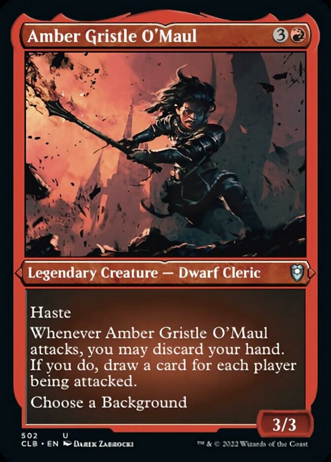 Amber Gristle O'Maul (Foil Etched) [Commander Legends: Battle for Baldur's Gate] | Impulse Games and Hobbies