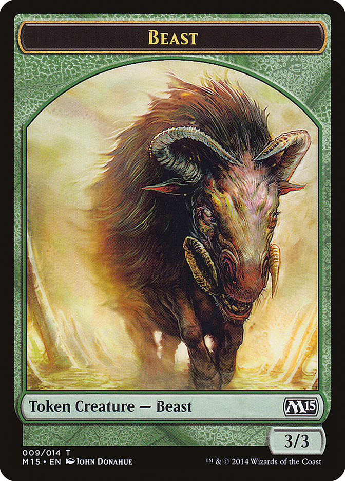 Beast (009/014) [Magic 2015 Tokens] | Impulse Games and Hobbies