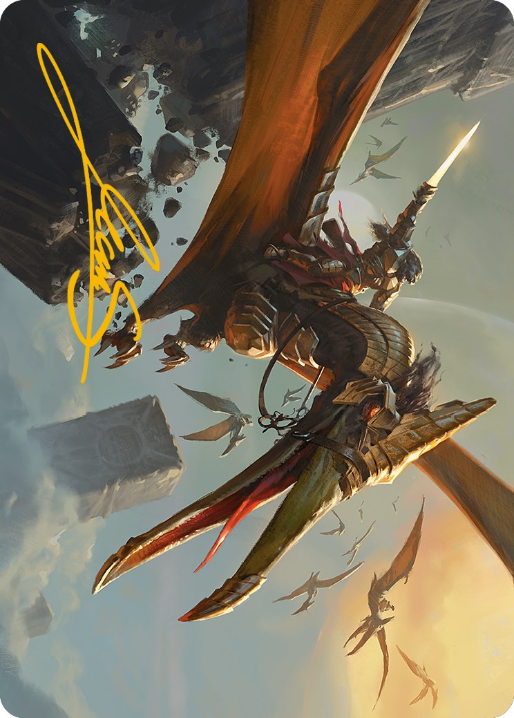 Skyhunter Strike Force Art Card (Gold-Stamped Signature) [Phyrexia: All Will Be One Art Series] | Impulse Games and Hobbies