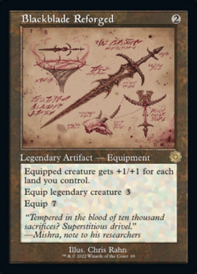 Blackblade Reforged (Retro Schematic) [The Brothers' War Retro Artifacts] | Impulse Games and Hobbies