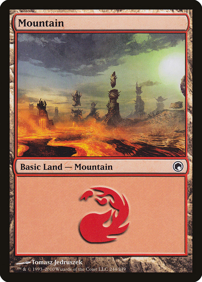 Mountain (244) [Scars of Mirrodin] | Impulse Games and Hobbies