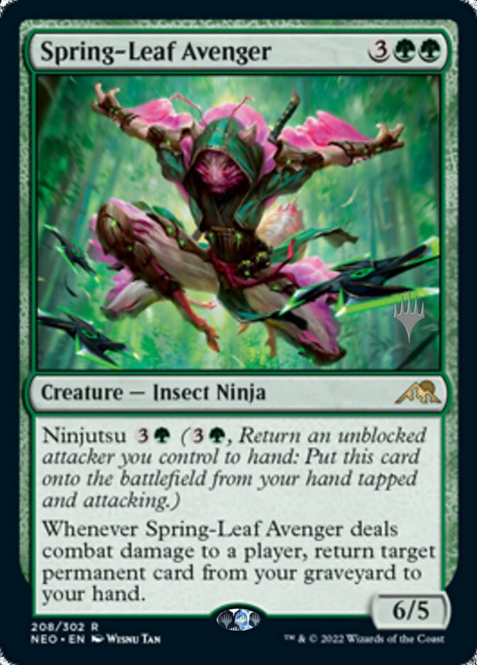 Spring-Leaf Avenger (Promo Pack) [Kamigawa: Neon Dynasty Promos] | Impulse Games and Hobbies