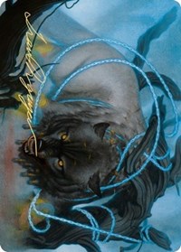 Bind the Monster Art Card (Gold-Stamped Signature) [Kaldheim: Art Series] | Impulse Games and Hobbies