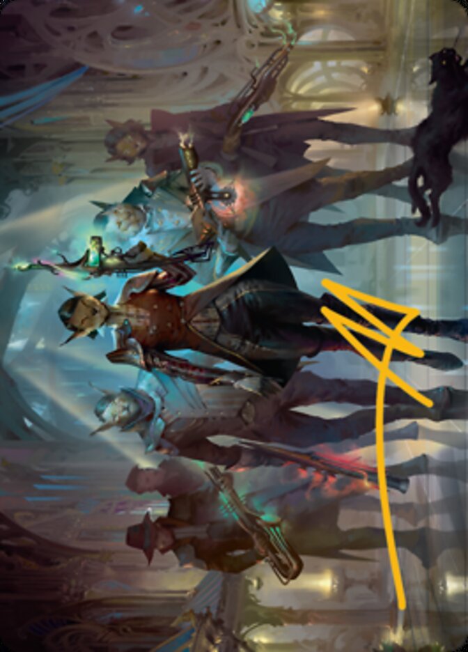 Family's Favor Art Card (Gold-Stamped Signature) [Streets of New Capenna Art Series] | Impulse Games and Hobbies