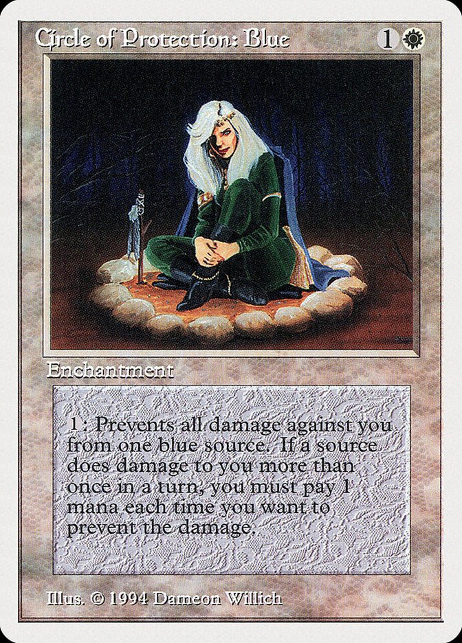 Circle of Protection: Blue [Summer Magic / Edgar] | Impulse Games and Hobbies