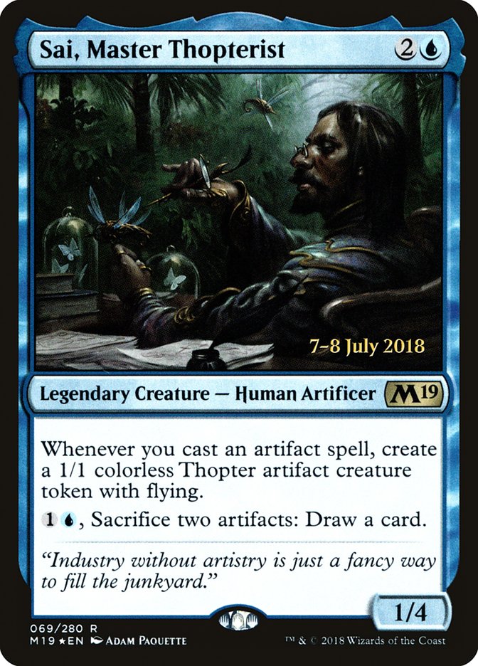 Sai, Master Thopterist [Core Set 2019 Prerelease Promos] | Impulse Games and Hobbies