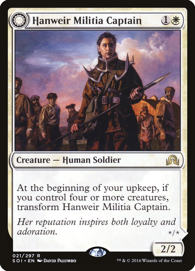 Hanweir Militia Captain // Westvale Cult Leader [Shadows over Innistrad] | Impulse Games and Hobbies