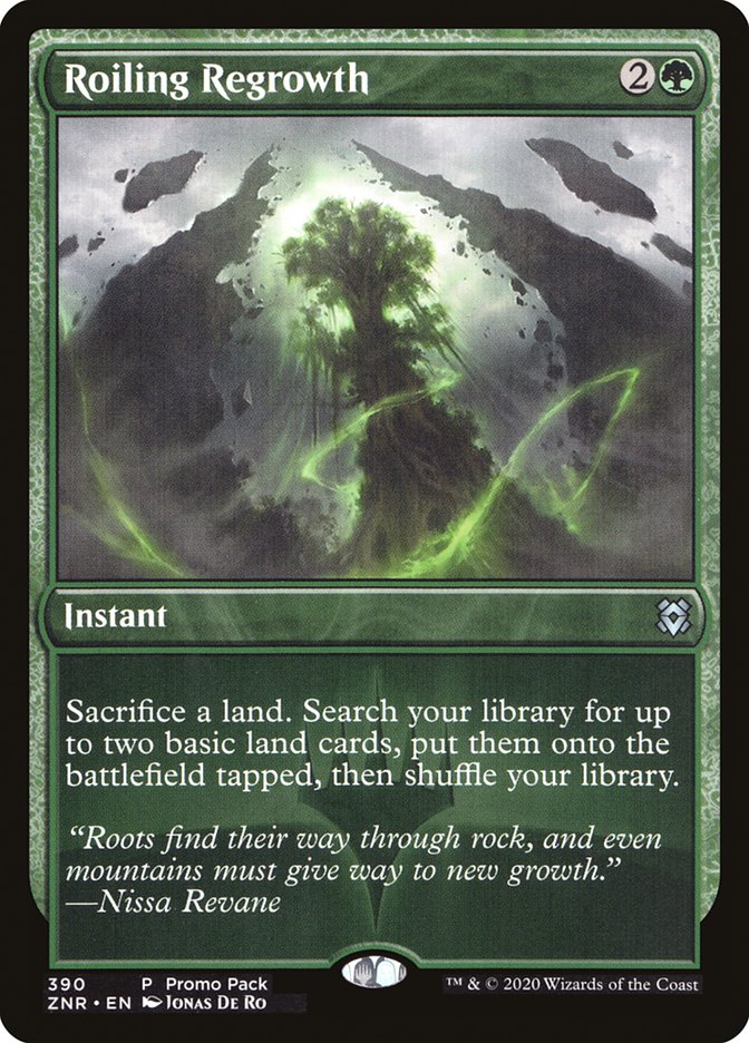 Roiling Regrowth (Promo Pack) [Zendikar Rising Promos] | Impulse Games and Hobbies