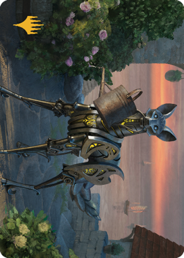 Clockwork Fox Art Card (Gold-Stamped Signature) [Commander Legends: Battle for Baldur's Gate Art Series] | Impulse Games and Hobbies